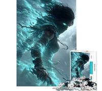 Puzzle per adulti da 1000 pezzi Eterea guerriera dagli occhi luminosi gioco rompicapo sfida per l'intelligenza giocattolo avvincente ottimo regalo un'opera d'arte (dimensioni 38x52cm)