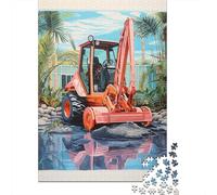 Puzzle Per Adulti Da 1000 Pezzi Excavator in Tropical Setting Puzzle Per Adulti Gioco Pratico Migliora La Memoria Attività Divertenti A Casa 52x38cm/1000pcs