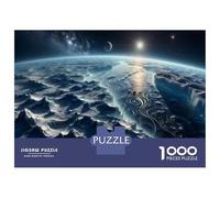 Puzzle Per Adulti Da 1000 Pezzi Exploring Frozen Worlds A Journey Through Ice-Covered Planets Puzzle Per Adolescenti Giocattoli Fai Da Te Taglio Di Precisione Difficile E Impegnativo 38x26cm/1000pcs