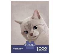 Puzzle Per Adulti Da 1000 Pezzi Expressive Cat Meme 2 Puzzle Per Adolescenti Giocattoli Fai Da Te Un'opera D'arte Offerta Come Regalo Per Tutta La Famiglia 38x26cm/1000pcs
