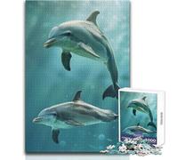 Puzzle per adulti da 1000 pezzi, famiglia di animali, bellissimo design, analisi del gioco e logica, regali di Babbo Natale segreto, dimensioni 38x52cm