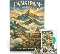 Puzzle per adulti da 1000 pezzi Fan Xi Pan Viet Nam | 38x52cm Assemblaggio del modello: impegnativo da completare Adatto per la decorazione della scrivania.