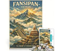 Puzzle per adulti da 1000 pezzi Fan Xi Pan Viet Nam | 75x50cm Assemblaggio di modelli Attività divertenti a casa Vacanza antistress a casa Ammazzare il tempo