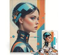 Puzzle per adulti da 1000 pezzi fantascienza astratta con protagoniste femminili Gioco pratico rilassante e stimolante per la mente ideale come regalo di compleanno o di viaggio 38x52cm