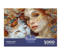 Puzzle Per Adulti Da 1000 Pezzi Fantasy Artwork Cat Woman-2 Puzzle Per Adulti Gioco Pratico Difficile Difficile Regali Unici Per Compleanno E Natale 70x50cm/1000pcs