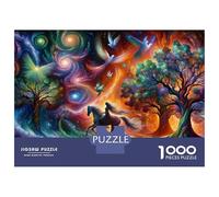 Puzzle Per Adulti Da 1000 Pezzi Fantasy Artwork with Horse And Phoenix Puzzle Per Adolescenti Giochi Per Famiglie Assemblaggio Di Modelli Attività Divertenti A Casa 52x38cm/1000pcs