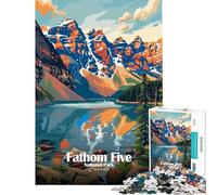 Puzzle per adulti da 1000 pezzi Fathom Five National Park Canada Sfida di intelligenza Giocattolo avvincente Giochi per famiglie Decorazione per la casa Ottimo regalo (dimensioni 50x75cm)