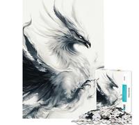 Puzzle per adulti da 1000 pezzi Fenice Bianca gioco interattivo stimolante per la mente regalo per uomini e donne antistress (dimensioni 50x75cm)