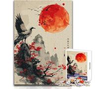 Puzzle per adulti da 1000 pezzi, Fenice che guarda il sole, ma divertente e umoristico gioco educativo, regalo di compleanno (dimensioni 38x52cm)