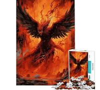 Puzzle per adulti da 1000 pezzi: Fenice che vola fuori dal fuoco Gioco per famiglie ideale per le vacanze a casa o per passare il tempo in occasione di compleanni e Natale (dimensioni 38x52cm)