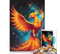 Puzzle per adulti da 1000 pezzi fenice con braci ardenti giocattolo educativo ideale per passare il tempo durante le vacanze regalo di compleanno regalo 50x75cm