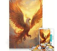 Puzzle per adulti da 1000 pezzi "Fenice Magica Eterna", gioco impossibile, rilassante e stimolante per la mente, ideale come decorazione da scrivania 38x52cm
