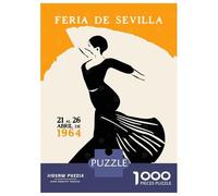 Puzzle Per Adulti Da 1000 Pezzi Feria De Sevilla Dancer Puzzle Per Adulti Giocattolo Decorazione Da Parete Decorazione Per La Casa Sfida Educativa 70x50cm/1000pcs
