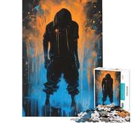 Puzzle per adulti da 1000 pezzi "Filosofo di strada" - Puzzle da 1000 pezzi - Decorazione per la casa - Giocattolo - Taglio di precisione - Regalo di Natale e compleanno (50x75cm)