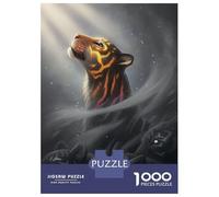 Puzzle Per Adulti Da 1000 Pezzi Finding Myself Tiger Puzzle Per Adulti Giochi Rilassanti Regalo Di Compleanno Difficile Da Completare 70x50cm/1000pcs