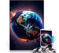 Puzzle per adulti da 1000 pezzi Fine del mondo Fatto di legno，Adatto a partire dai 14 anni Decorazione artistica per la casa Regali di compleanno di Natale。misurare：50x75cm/19.68x29.52pollice