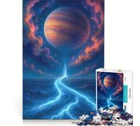 Puzzle per adulti da 1000 pezzi "Fiume celeste verso un pianeta lontano", gioco per famiglie, migliora la memoria, adatto come decorazione da scrivania 50x75cm