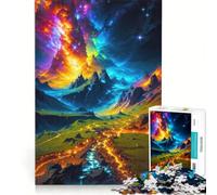 Puzzle per adulti da 1000 pezzi Fiume d'Oro, gioco rilassante, allena la mente e la manualità, compleanno e Natale 38x26cm