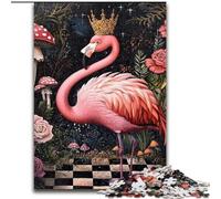 Puzzle per adulti da 1000 pezzi, Flamingo Queen, per età 14+, adatto per coppie, attività divertenti da fare a casa, regalo di compleanno, regali da viaggio (dimensioni 26x38cm)