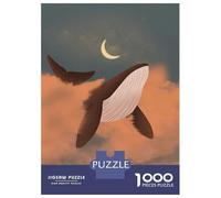 Puzzle Per Adulti Da 1000 Pezzi Flying Whale Puzzle Per Adulti Gioco Pratico Decorazione Da Parete Per Compleanno, Natale 70x50cm/1000pcs