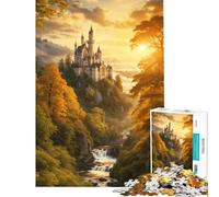 Puzzle per adulti da 1000 pezzi Fortezza delle fiabe ideale per compleanni e Natale Gioco difficile per tutta la famiglia adatto a persone dai 14 anni in su (38x26cm)