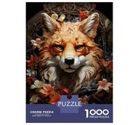 Puzzle Per Adulti Da 1000 Pezzi Fox Head Wall Art Print Puzzle Per Adulti Giochi Rilassanti Regali Per Donne È Ideale Come Regalo 70x50cm/1000pcs