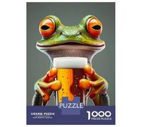 Puzzle Per Adulti Da 1000 Pezzi Frog Beer Puzzle Per Adolescenti Giochi Per Famiglie Assemblaggio Di Modelli Attività Divertenti A Casa 38x26cm/1000pcs
