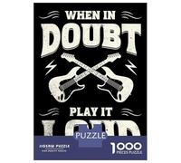 Puzzle Per Adulti Da 1000 Pezzi Funny Guitar Puzzle Per Adulti Giochi Rilassanti Difficili Ottimo Regalo Per I Giocatori 70x50cm/1000pcs