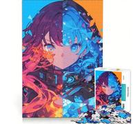 Puzzle per adulti da 1000 pezzi "Fuoco contro Ghiaccio", gioco interattivo, interazione genitore-figlio, ideale come regalo per tutta la famiglia 50x75cm