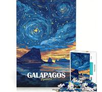 Puzzle per adulti da 1000 pezzi, Galapagos, Ecuador, Notte Stellata, Paesaggio, Gioco Divertente, Attività per la Famiglia, Compleanno e Natale 50x75cm