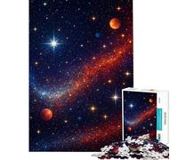 Puzzle per adulti da 1000 pezzi galassia vibrante con pianeti e stelle gioco rilassante ideale per passare il tempo a casa durante le vacanze (dimensioni 50x75cm)
