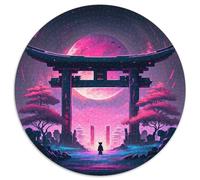 Puzzle per adulti da 1000 pezzi "Gate to The Beyond", puzzle rotondi in carta, sfida per la mente, regalo, attività educativa per adolescenti (dimensioni 67,5x67,5 cm)