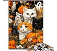 Puzzle per adulti da 1000 pezzi "Gatto e anima" Puzzle in legno per adulti 50X75cm Perfetto per riunioni di famiglia, compleanni, vacanze
