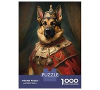 Puzzle Per Adulti Da 1000 Pezzi German Shepherd The King Puzzle Giochi Rilassanti Decorazione Da Parete Offerta Come Regalo Per Tutta La Famiglia 52x38cm/1000pcs