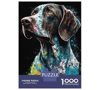 Puzzle Per Adulti Da 1000 Pezzi German Shorthaired Pointer Puzzle Per Adulti Giochi Rilassanti Sfida Difficile Attività Divertenti A Casa 38x26cm/1000pcs