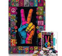 Puzzle per adulti da 1000 pezzi, gesto "Sì", aiuta il cervello a esercitare i giocattoli avvincenti per coltivare la pazienza, decorazione perfetta, 75x50cm