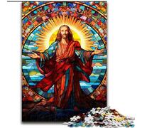 Puzzle per adulti da 1000 pezzi "Gesù nel cielo", puzzle impegnativi, regalo perfetto per compleanni, feste e decorazioni per la casa (dimensioni 50x75cm)