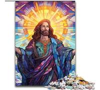 Puzzle per adulti da 1000 pezzi "Gesù nel cielo". Puzzle per adulti da 1000 pezzi. Un'opera d'arte fai da te stimolante per gli appassionati, un regalo perfetto per rilassarsi (dimensioni 26x38cm).
