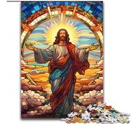 Puzzle per adulti da 1000 pezzi "Gesù nel cielo". Puzzle per adulti da 1000 pezzi. Un'opera d'arte fai da te stimolante per gli appassionati, un regalo perfetto per rilassarsi (dimensioni 50x75cm).