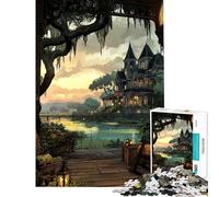 Puzzle per adulti da 1000 pezzi Ghostlight Manor giocattolo educativo regalo di compleanno regalo antistress (38x52cm)
