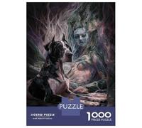 Puzzle Per Adulti Da 1000 Pezzi Ghostly Great Dane in Mystic Forest Puzzle Giochi Rilassanti Decorazione Murale Difficile E Stimolante 70x50cm/1000pcs