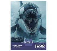 Puzzle Per Adulti Da 1000 Pezzi Giant Orca in Arctic Waters Puzzle Per Adulti Giochi Rilassanti Difficili Ottimo Regalo Per I Giocatori 52x38cm/1000pcs