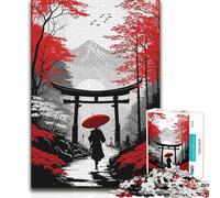 Puzzle per adulti da 1000 pezzi, Giappone, paesaggio, gioco educativo per famiglie, analisi e logica, giocattoli antistress, 50x75cm (1000 pezzi)