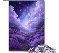 Puzzle per adulti da 1000 pezzi, giardino di lavanda, giocattoli educativi e regali unici per compleanni dai 14 anni in su dimensioni 50x75cm