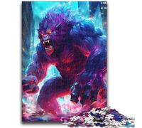 Puzzle per adulti da 1000 pezzi, gigantesca bestia Gorilla, aiuta il cervello a esercitare i giocattoli che creano dipendenza e coltivano la pazienza, collezione di artisti, belle arti, 26x38cm