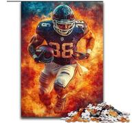 Puzzle per adulti da 1000 pezzi, giocatore di rugby, puzzle in legno, rompicapo fai da te, gioco interattivo per famiglie, dimensioni 50X75cm
