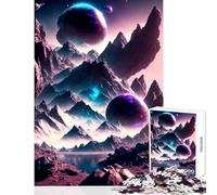 Puzzle per adulti da 1000 pezzi giocattoli antistress Cosmic Oasis fantastici regali e giocattoli gioco rompicapo con poster abbinato e foglio di quiz dimensioni 38x26cm