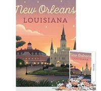 Puzzle per adulti da 1000 pezzi giocattoli antistress fantastici regali e giocattoli gioco rompicapo con poster abbinato e foglio di quiz dimensioni 38x52cm