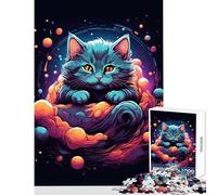 Puzzle per adulti da 1000 pezzi giocattoli antistress Munckhin Kitten ottimo regalo per gioco educativo lista dei desideri con Babbo Natale dimensioni 50x75cm