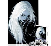 Puzzle per adulti da 1000 pezzi giocattolo educativo con vampiro e capelli di luna ottimo regalo per giochi impossibili migliora l'amore tra coppie dimensioni 38x26cm